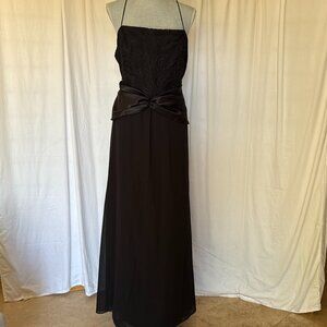 Elegant Aspeed Vintage Black Embroidery laced Spaghetti Strap Maxi Dress Size 3x